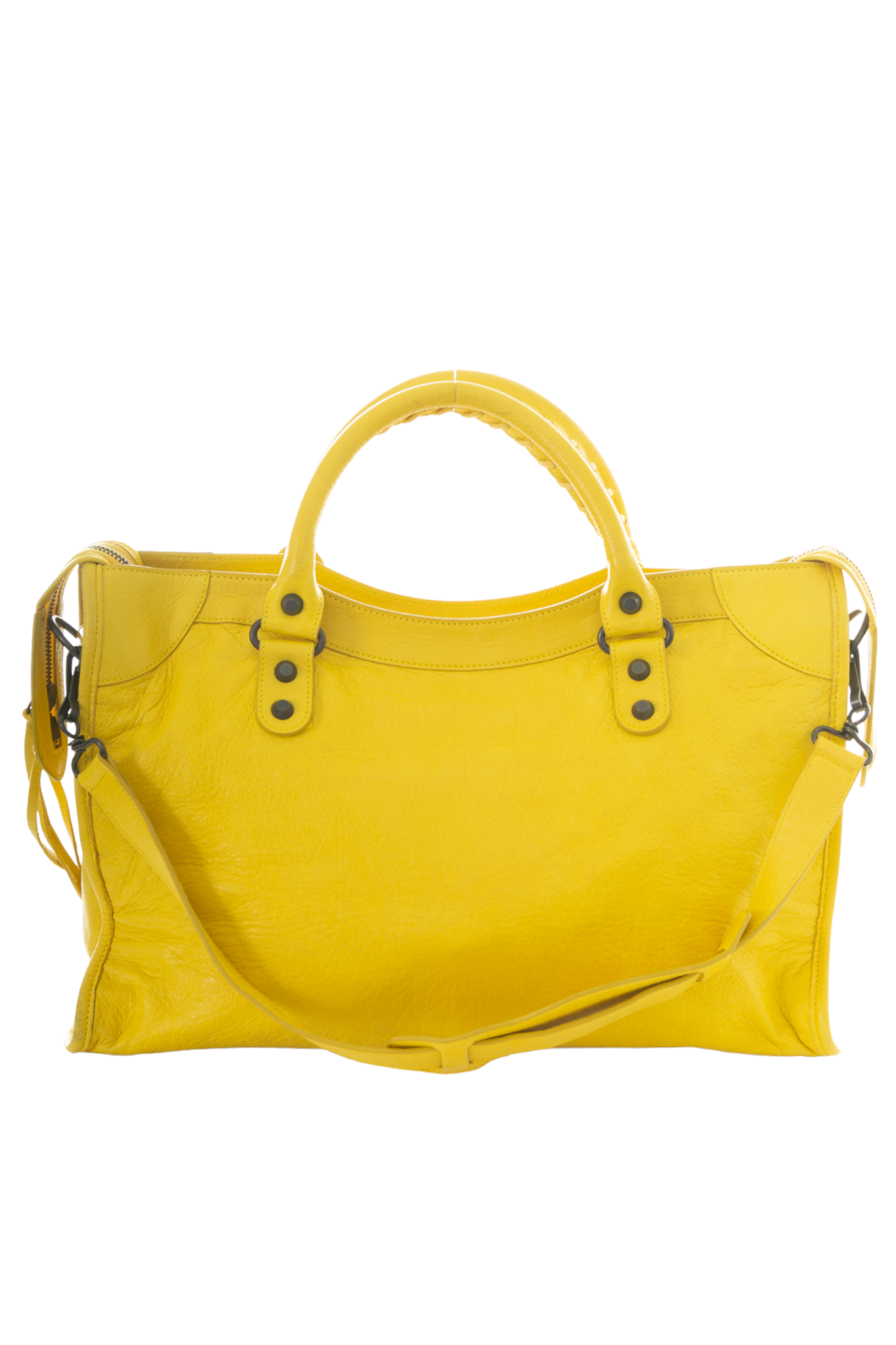 Balenciaga City Bag in Yellow irvrsbl