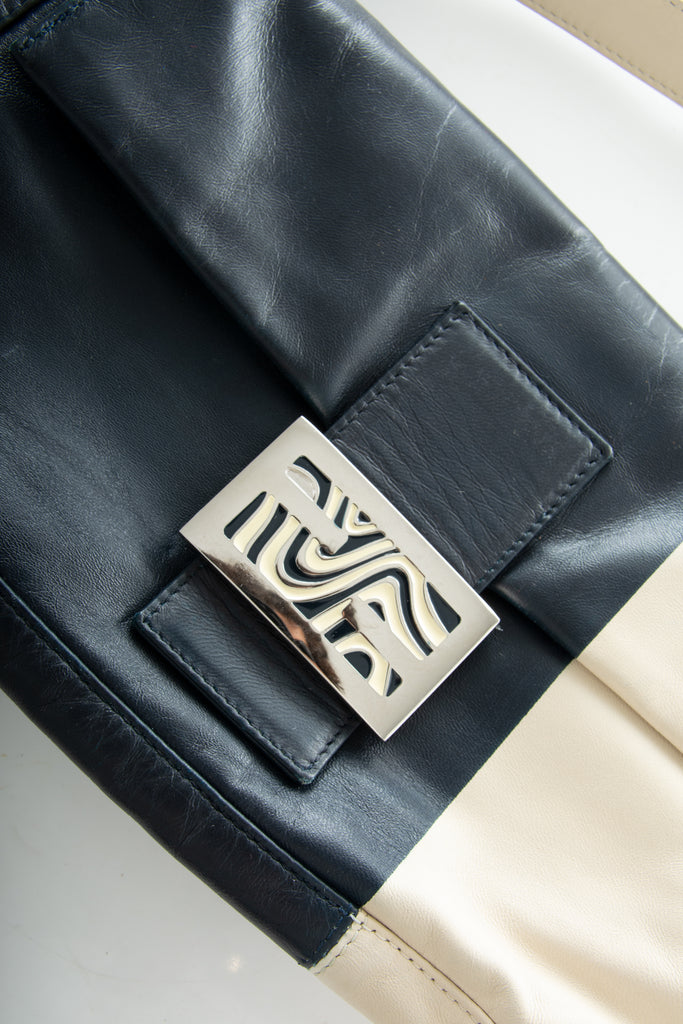 Fendi Leather Baguette with Swirl Buckle - irvrsbl