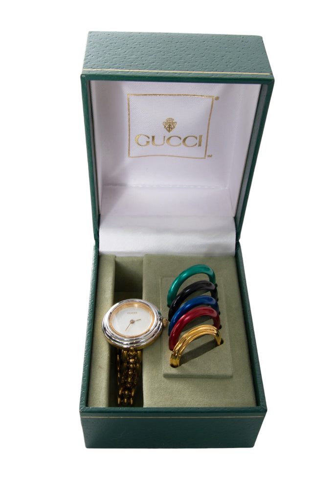 Gucci Chain Link Interchangeable Bezel Watch - irvrsbl