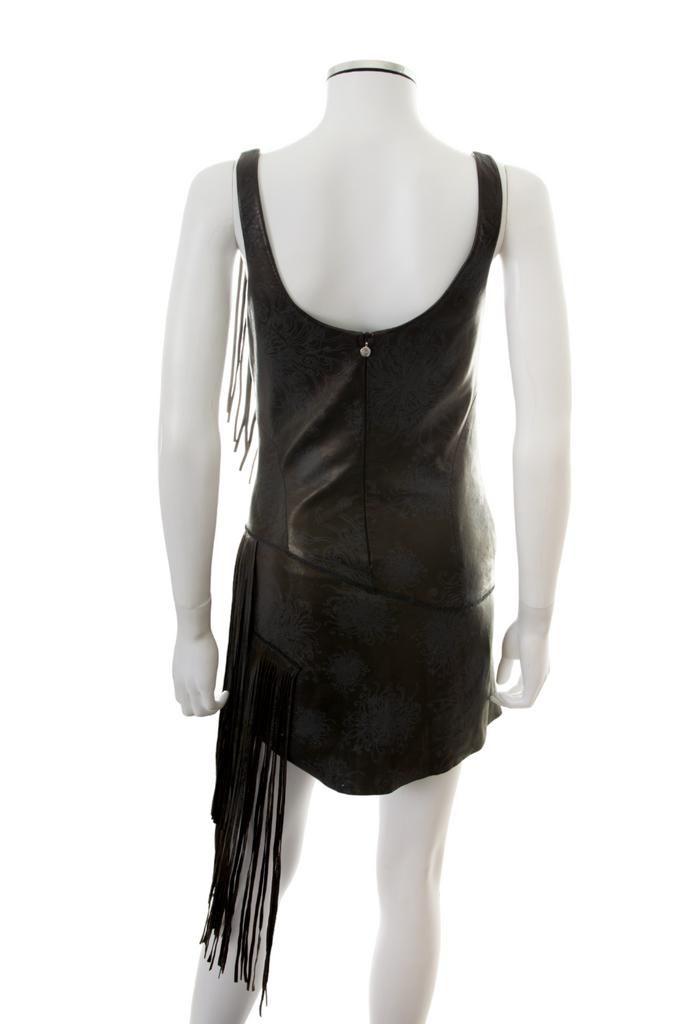 Roberto Cavalli Leather Fringe Dress - irvrsbl