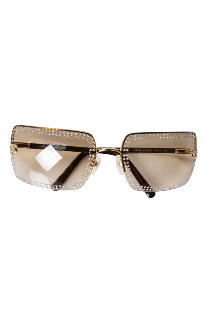 Chanel Rare Swarovski Crystal Sunglasses - irvrsbl