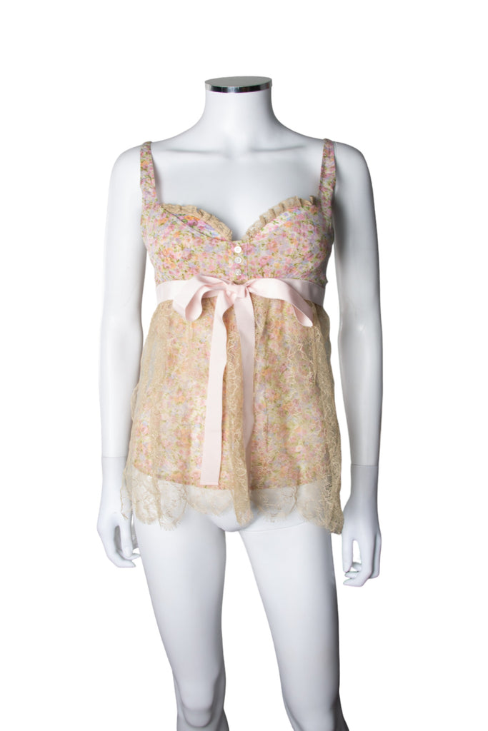 Valentino Floral Bustier Camisole Top - irvrsbl