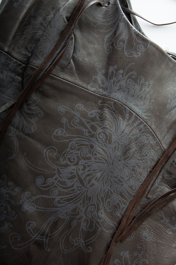 Roberto Cavalli Leather Fringe Dress - irvrsbl