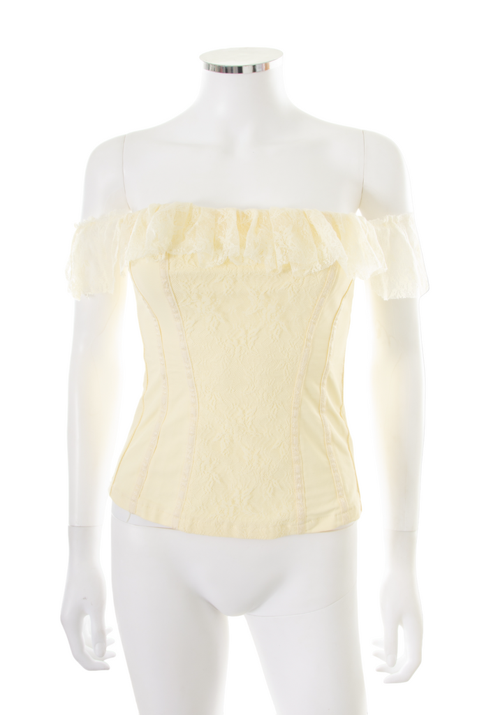 vintage Corset with Lace Sleeve - irvrsbl