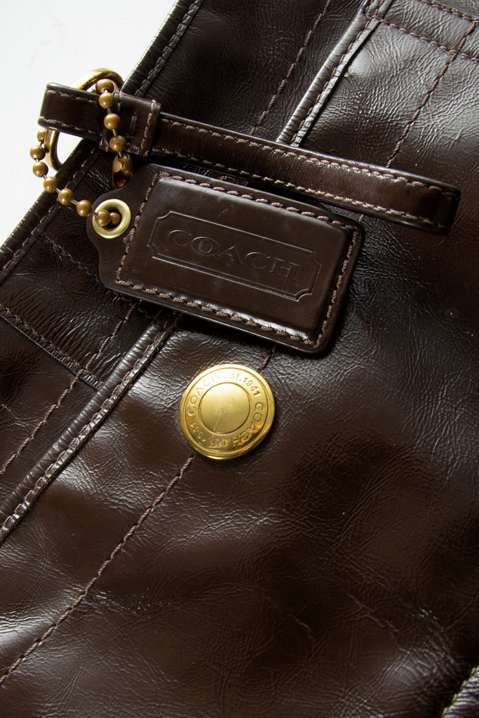 Coach Chocolate Leather Handbag - irvrsbl