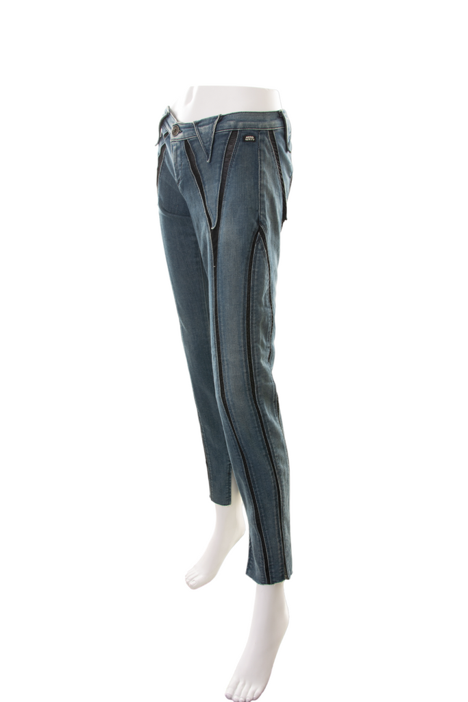 Miss Sixty Mesh Cutout Jeans - irvrsbl