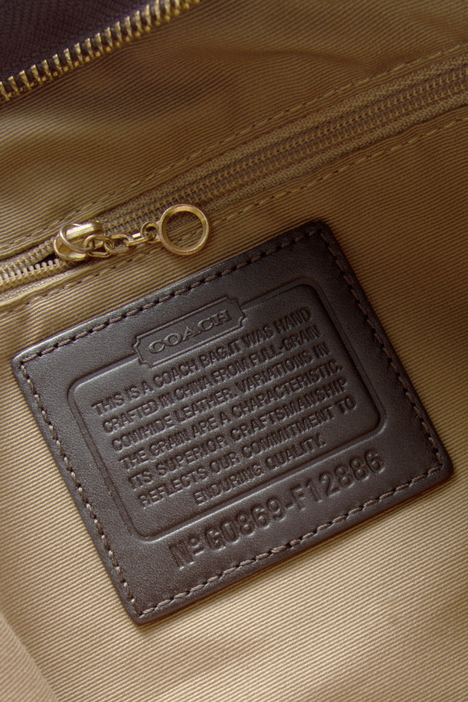 Coach Chocolate Leather Handbag - irvrsbl