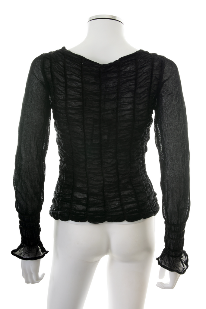 Christian Lacroix Sheer Ruched Top - irvrsbl