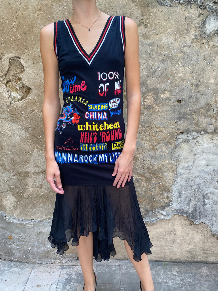Dolce and Gabbana Show Time Printed Tank Dress - irvrsbl