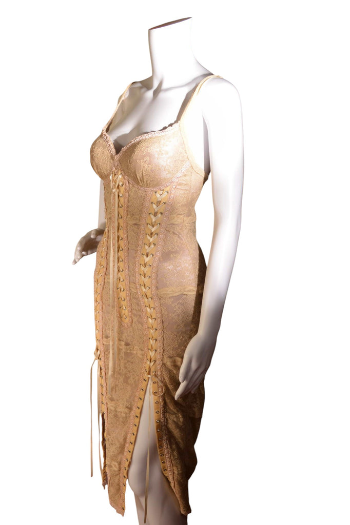 Catwalk Collection Lace Up Bustier Dress - irvrsbl