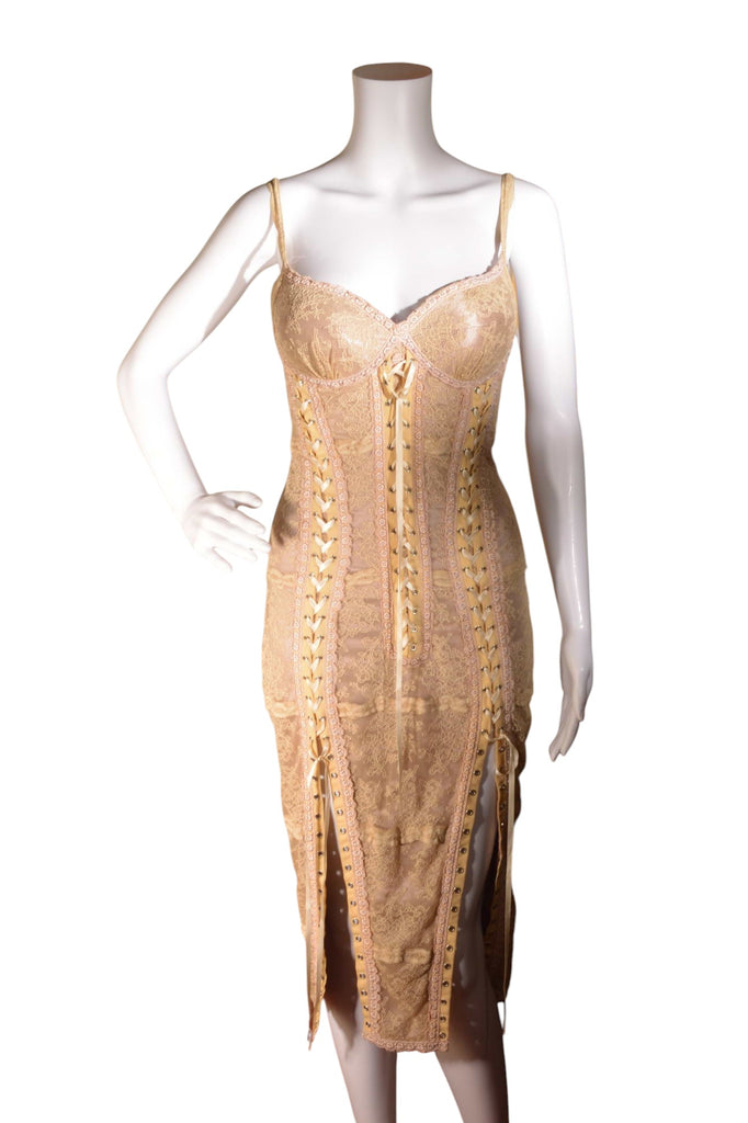 Catwalk Collection Lace Up Bustier Dress - irvrsbl