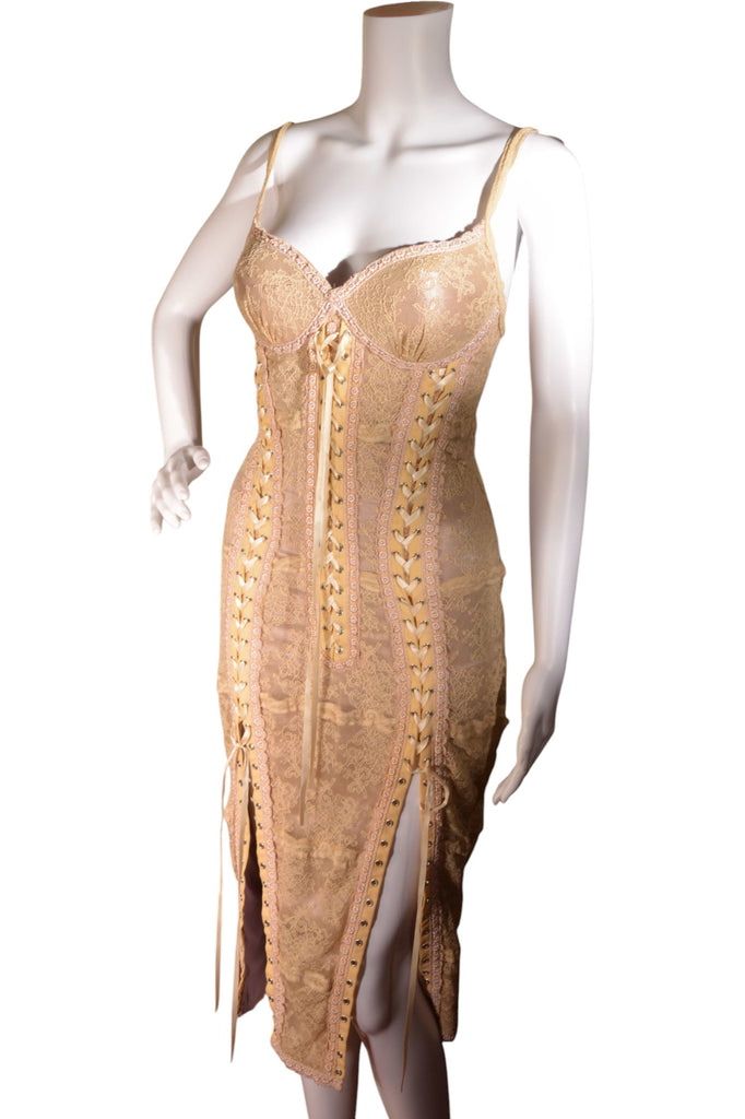 Catwalk Collection Lace Up Bustier Dress - irvrsbl