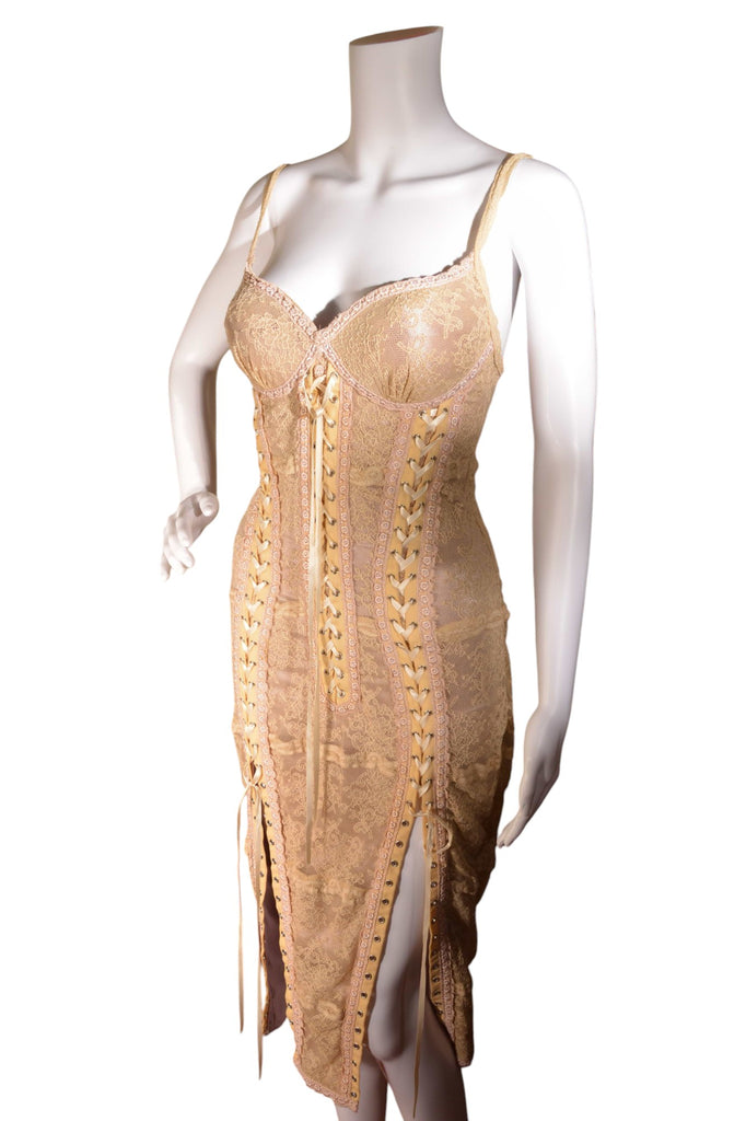 Catwalk Collection Lace Up Bustier Dress - irvrsbl