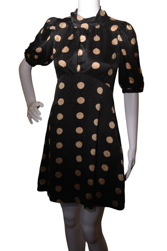 Betsey Johnson Polka Dot Tea Dress - irvrsbl