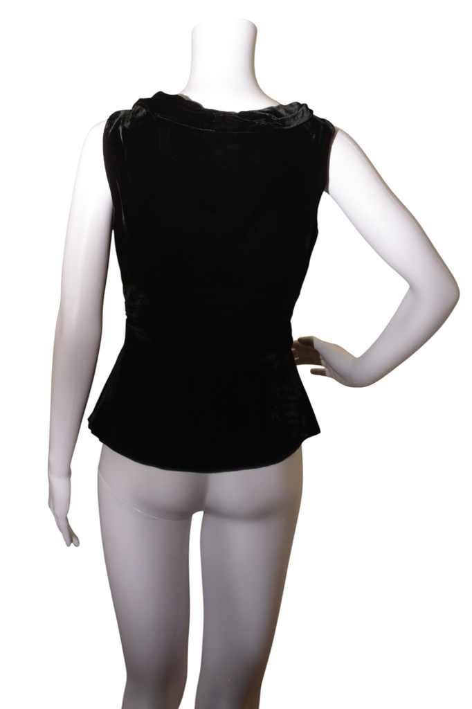 Prada Draped Velvet Top - irvrsbl