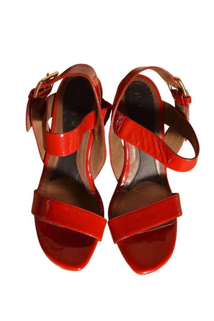 Marni Cutout Wooden Wedge Heels 37 - irvrsbl