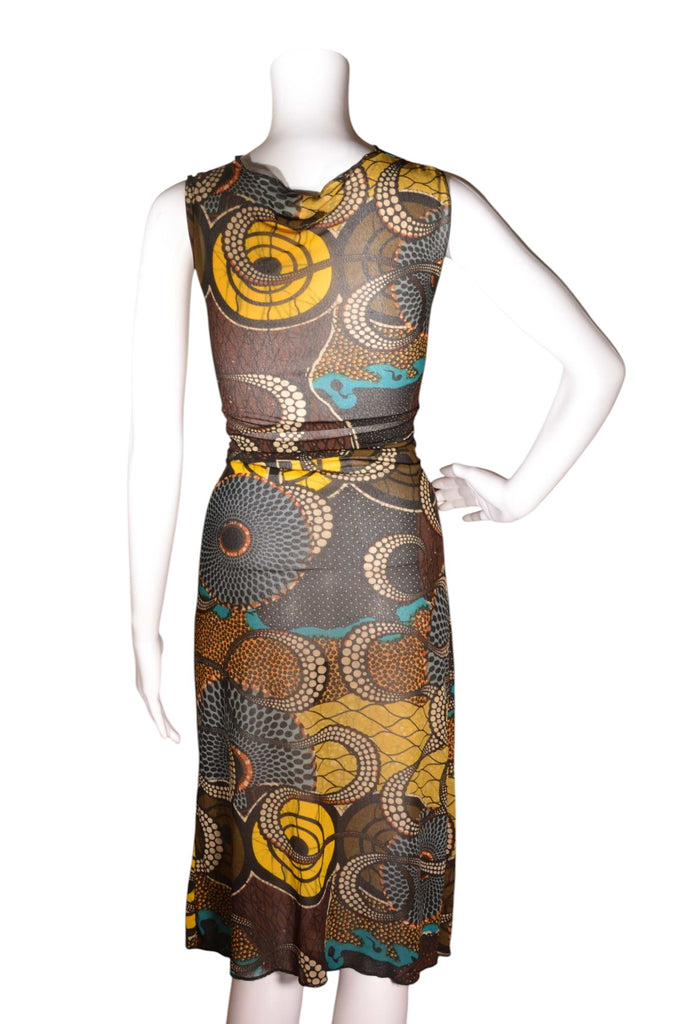 Jean Paul Gaultier Mesh Open Tie Front Dress - irvrsbl