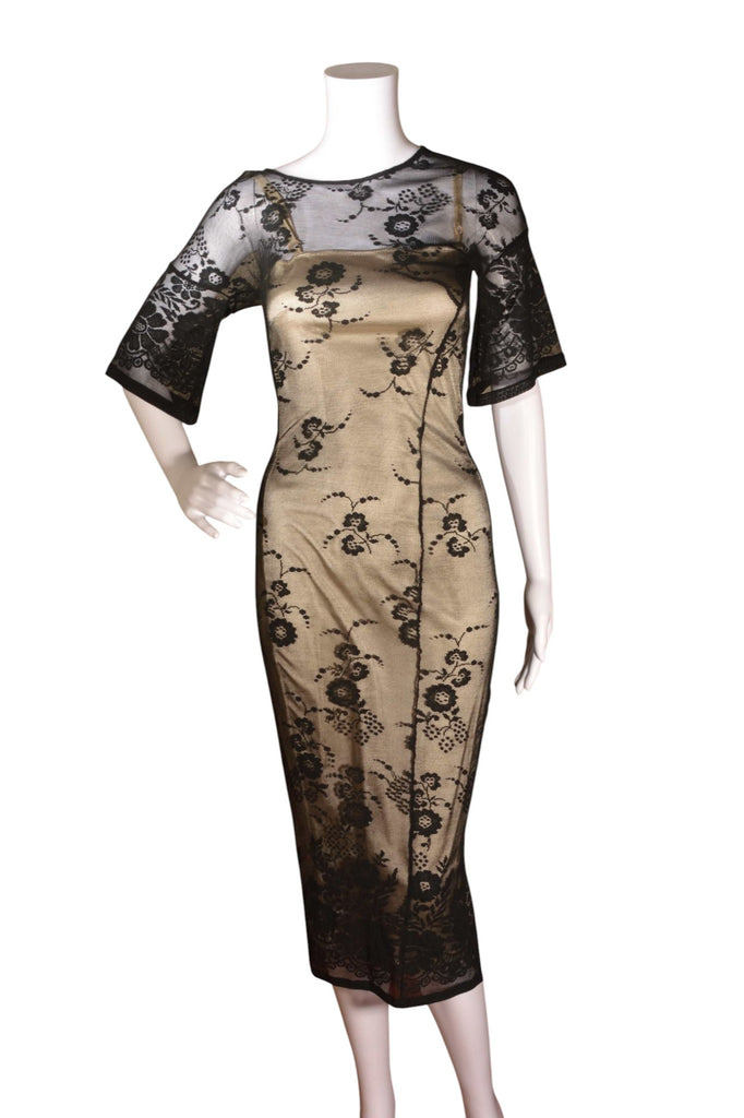 Dolce and Gabbana Satin and Lace Mini Dress - irvrsbl