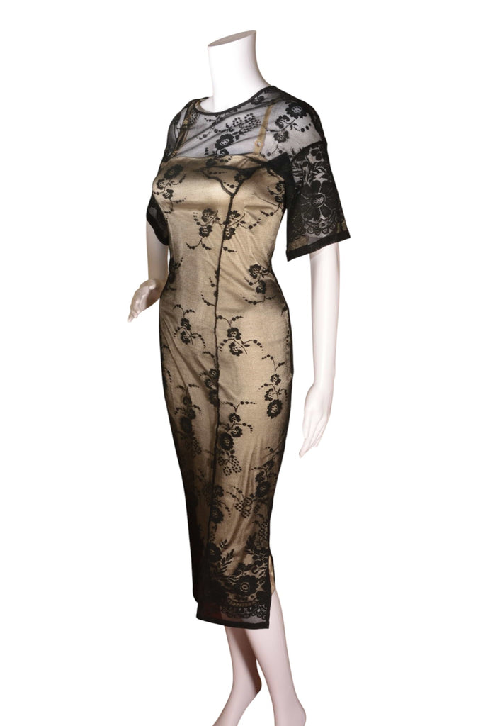 Dolce and Gabbana Satin and Lace Mini Dress - irvrsbl