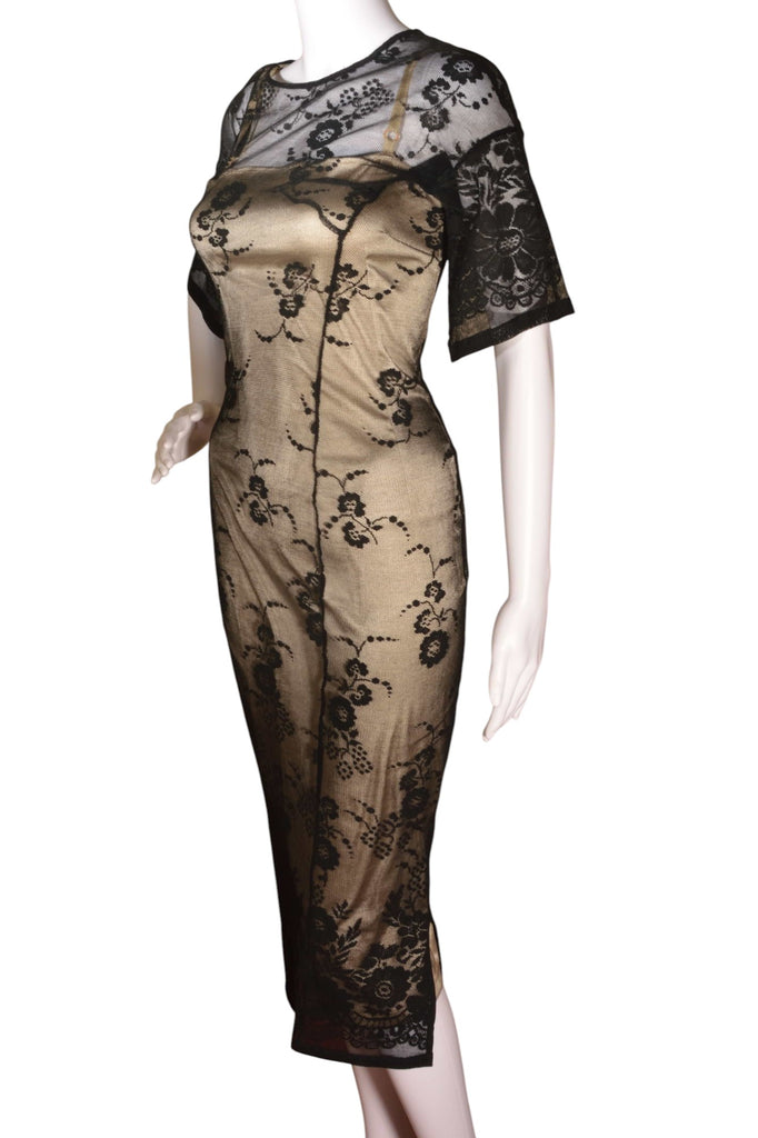 Dolce and Gabbana Satin and Lace Mini Dress - irvrsbl