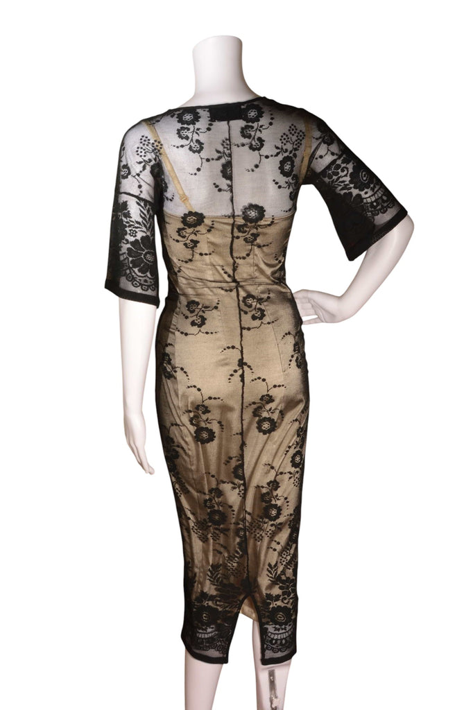 Dolce and Gabbana Satin and Lace Mini Dress - irvrsbl