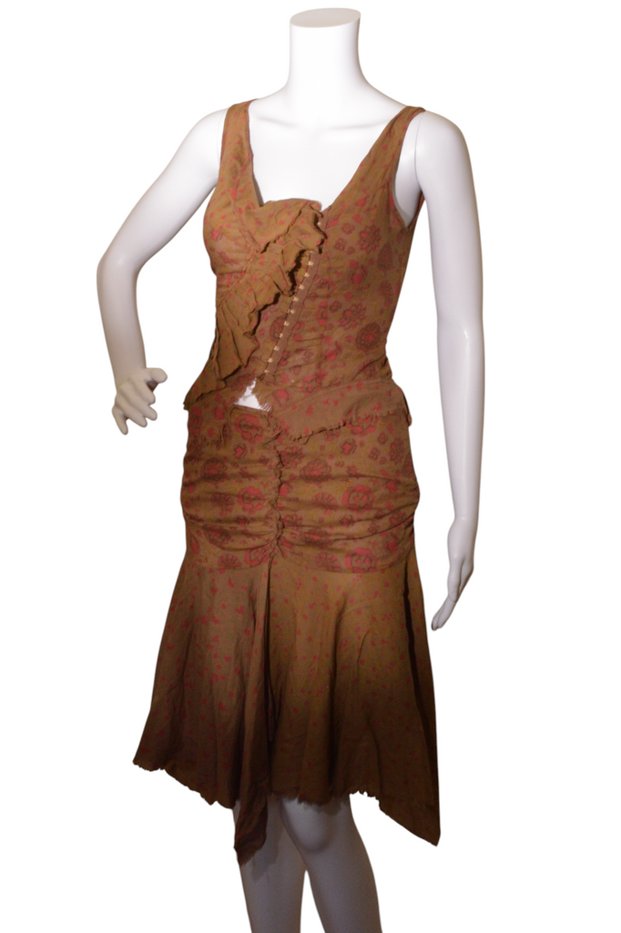 Plein Sud 2003 Raw Hem Skirt and Top - irvrsbl