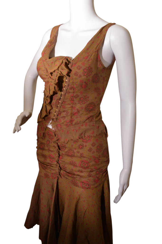 Plein Sud 2003 Raw Hem Skirt and Top - irvrsbl