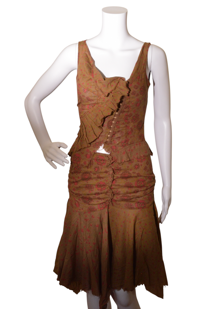 Plein Sud 2003 Raw Hem Skirt and Top - irvrsbl