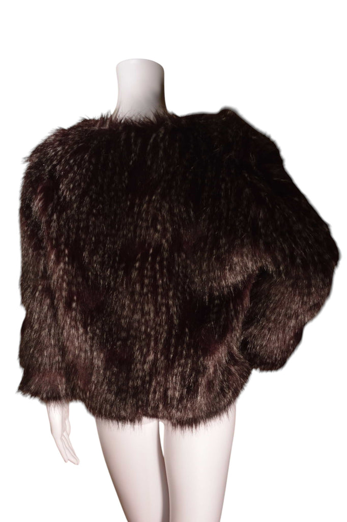 Anna Sui Aubergine Fur Coat - irvrsbl