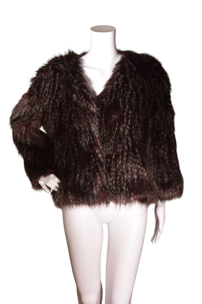 Anna Sui Aubergine Fur Coat - irvrsbl