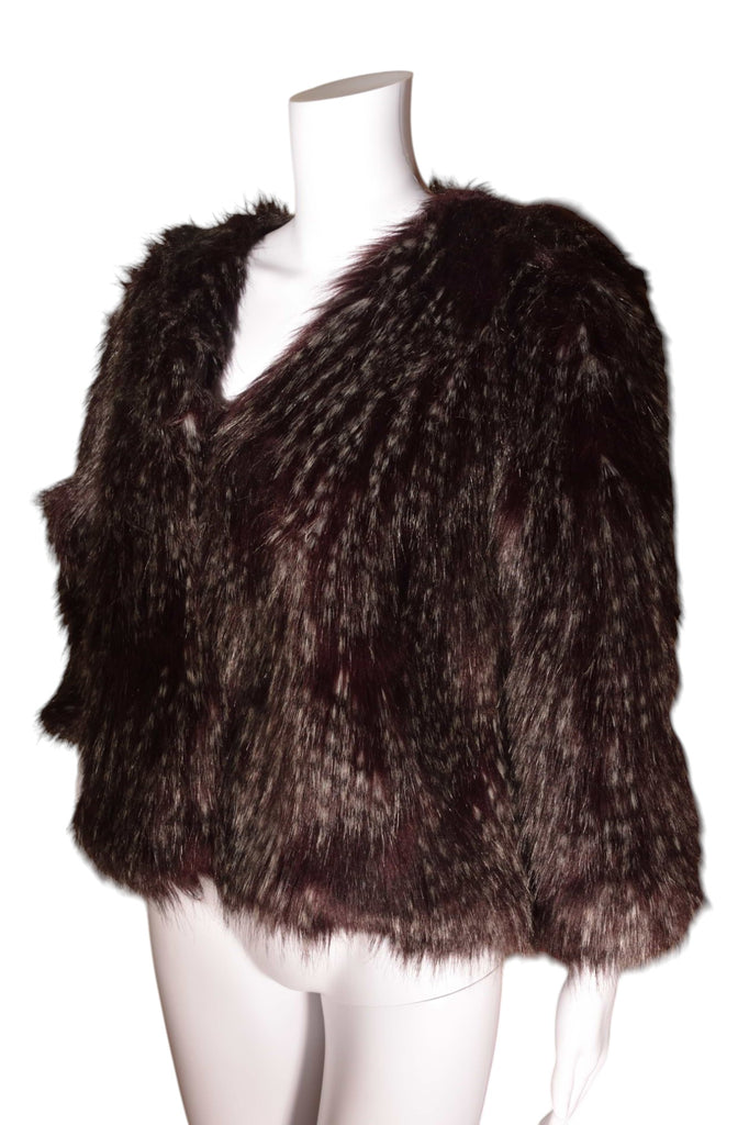 Anna Sui Aubergine Fur Coat - irvrsbl