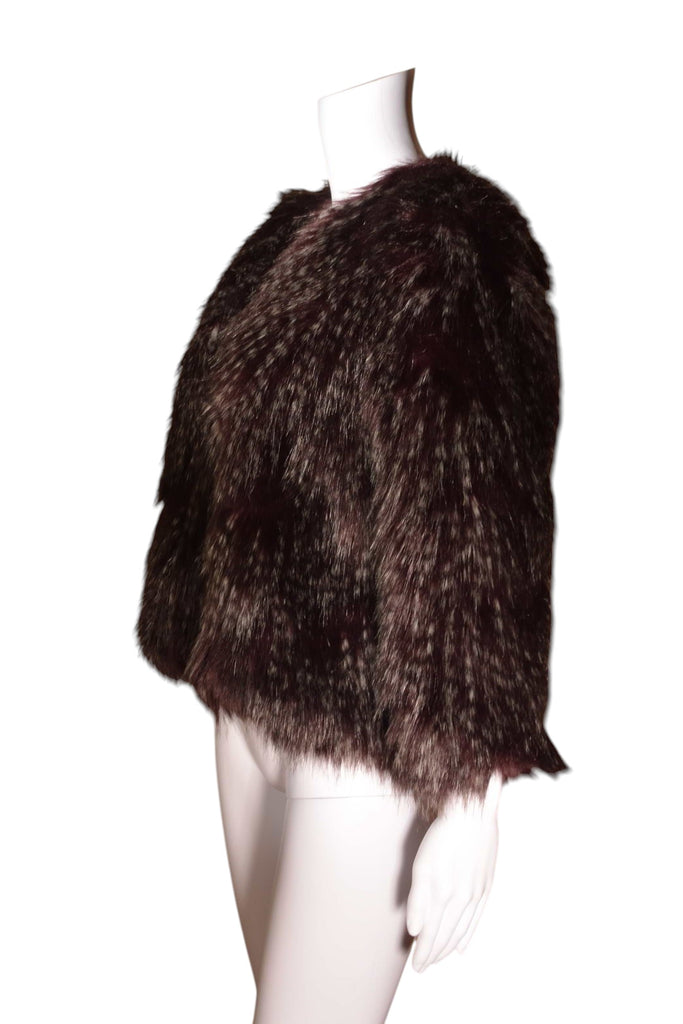 Anna Sui Aubergine Fur Coat - irvrsbl