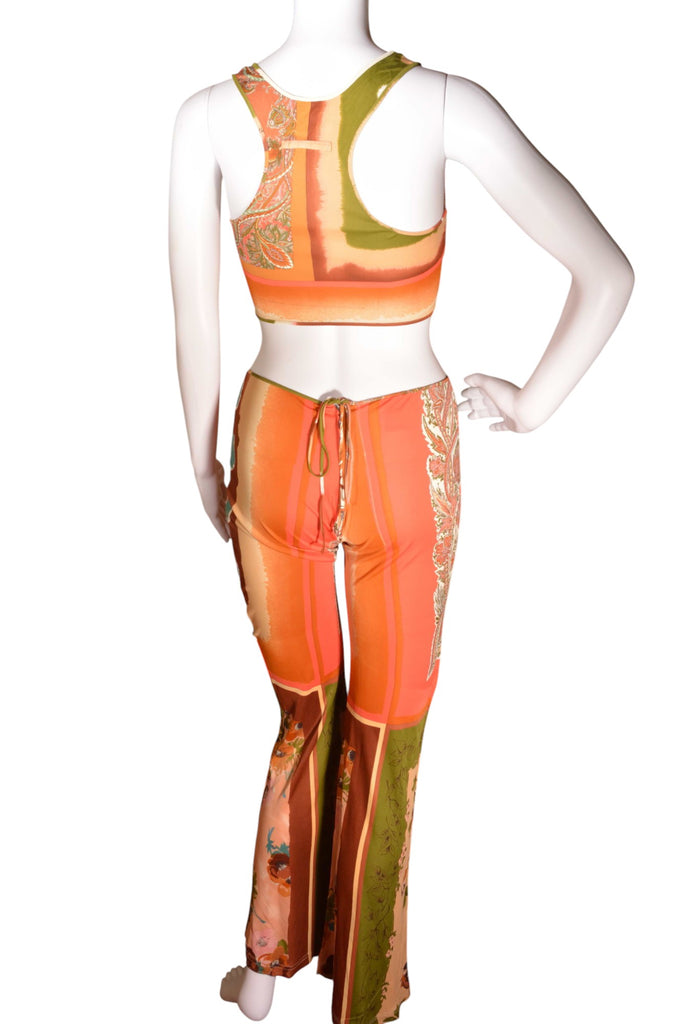 Jean Paul Gaultier Paisley Print Top and Pant Set - irvrsbl