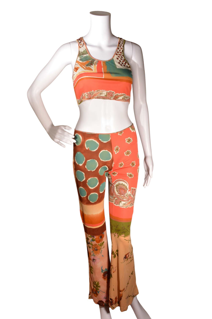 Jean Paul Gaultier Paisley Print Top and Pant Set - irvrsbl