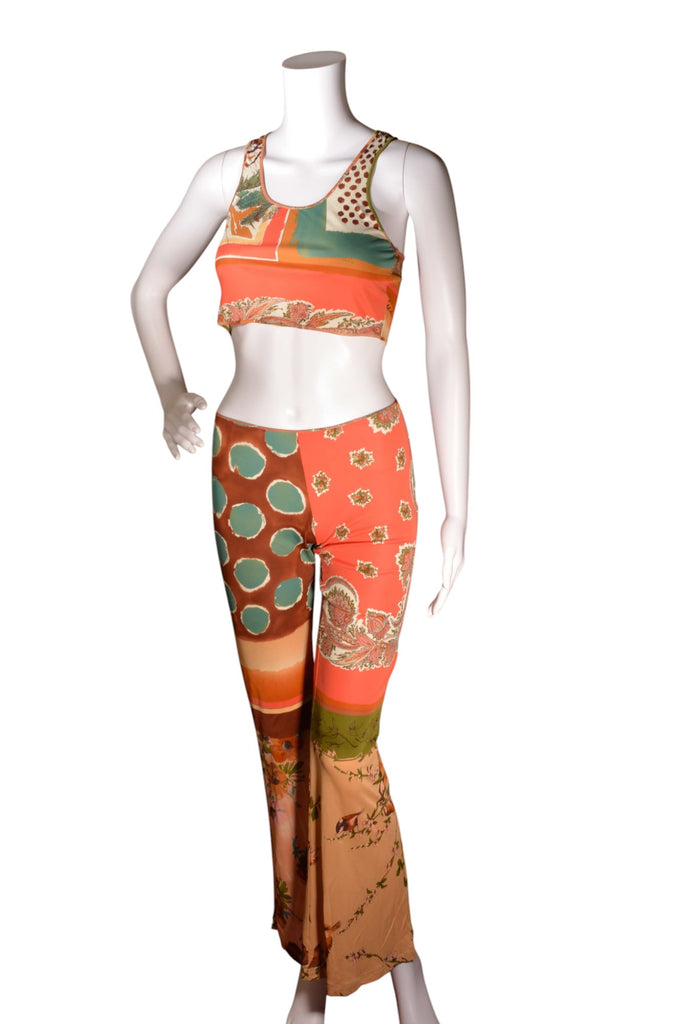 Jean Paul Gaultier Paisley Print Top and Pant Set - irvrsbl