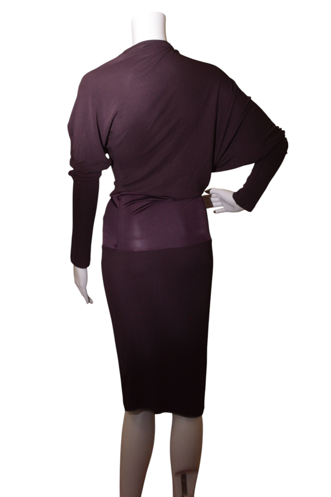 Gianfranco Ferre Plum Batwing Dress - irvrsbl