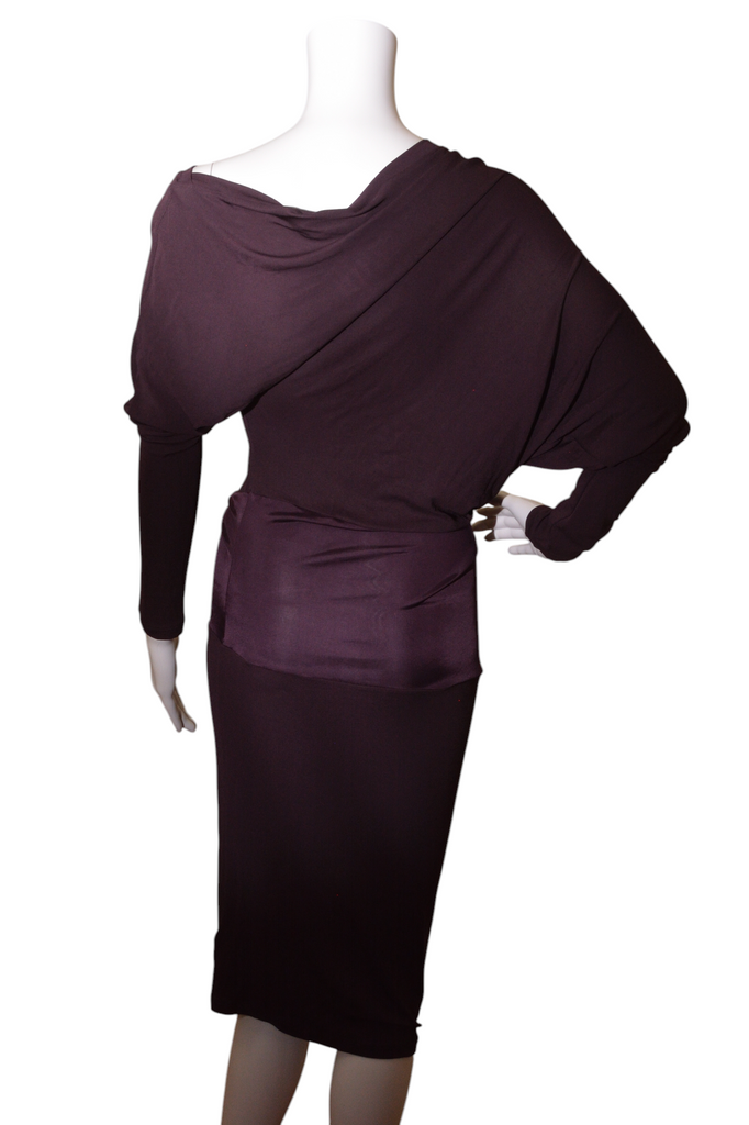 Gianfranco Ferre Plum Batwing Dress - irvrsbl
