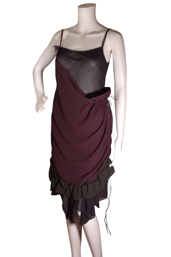 Cop Copine Flower Draped Dress - irvrsbl