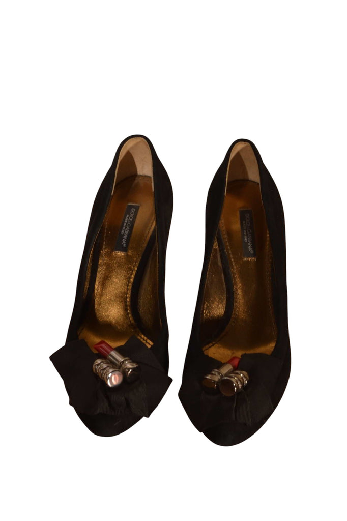 Dolce and Gabbana Lipstick Suede Pumps Heels 36 - irvrsbl