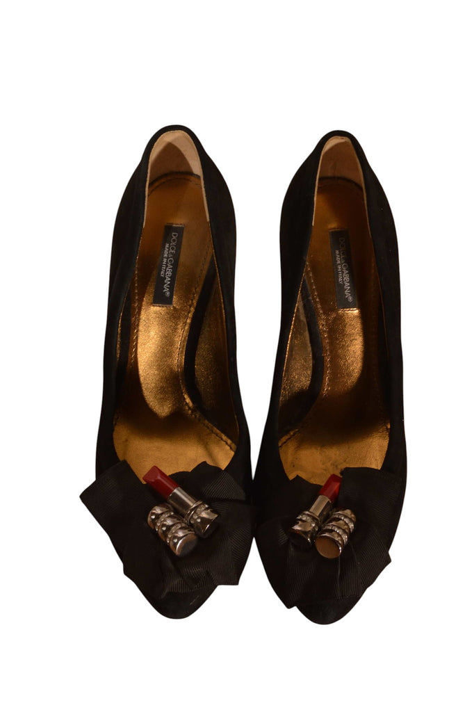 Dolce and Gabbana Lipstick Suede Pumps Heels 36 - irvrsbl
