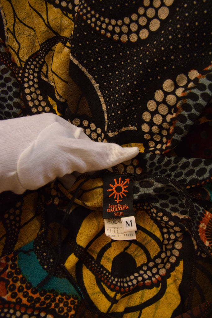 Jean Paul Gaultier Mesh Open Tie Front Dress - irvrsbl