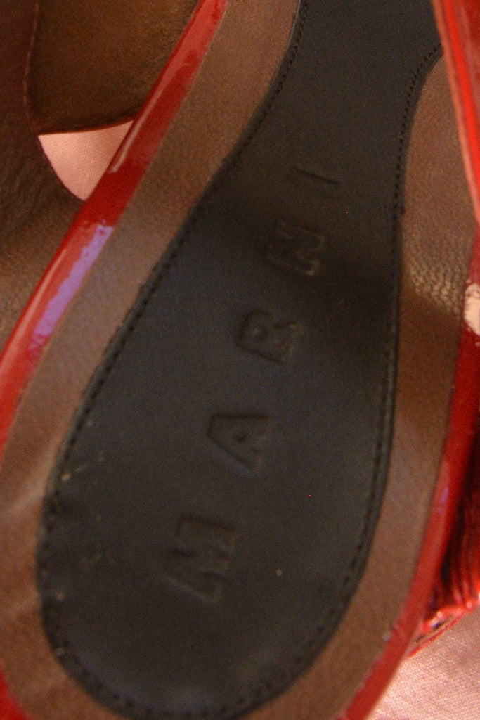 Marni Cutout Wooden Wedge Heels 37 - irvrsbl