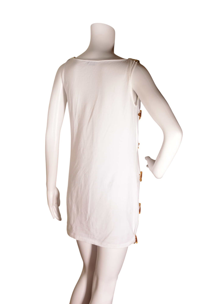 Moschino Don’t Judge A Girl By Her Clothes Safety Pin Dress - irvrsbl