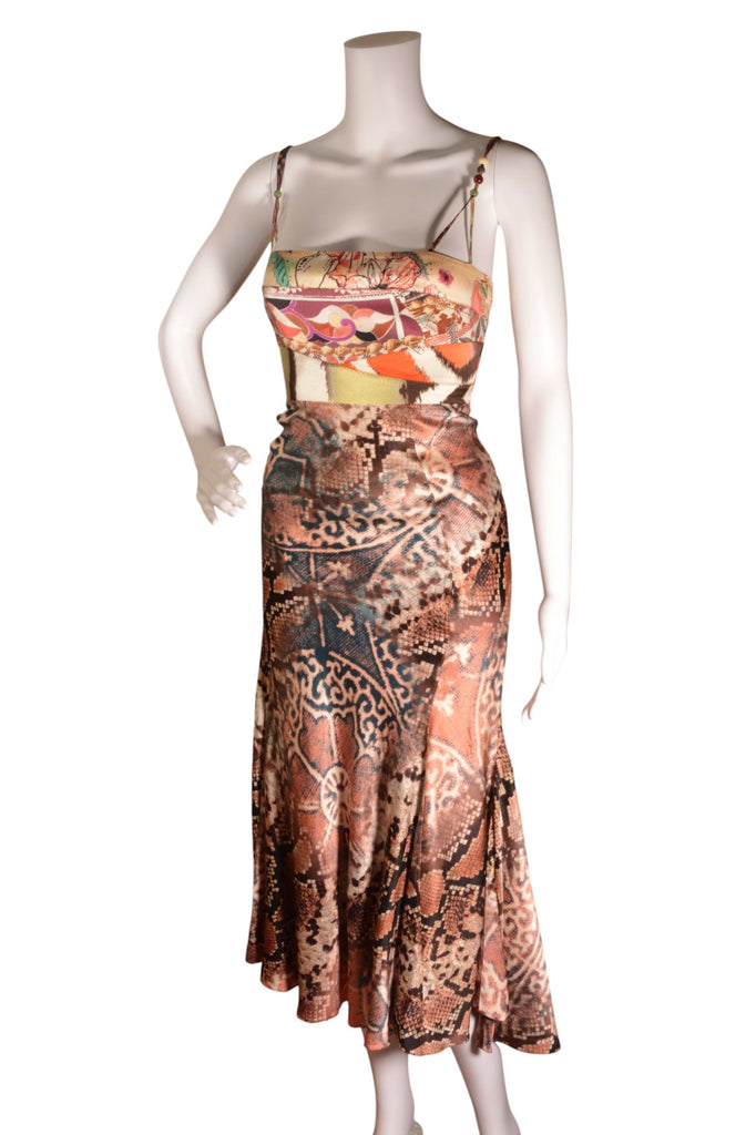 Roberto Cavalli Python Print Dress - irvrsbl