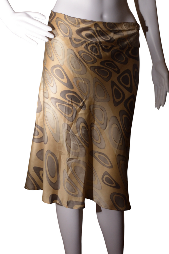 Roberto Cavalli Silk Abstract Print Skirt - irvrsbl