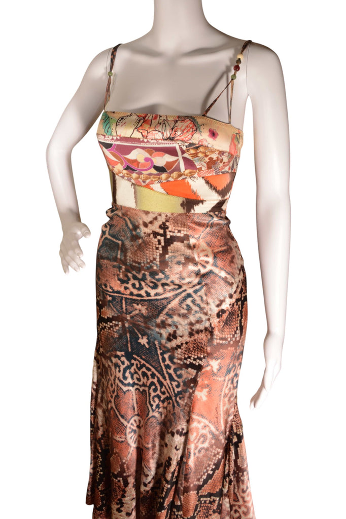 Roberto Cavalli Python Print Dress - irvrsbl