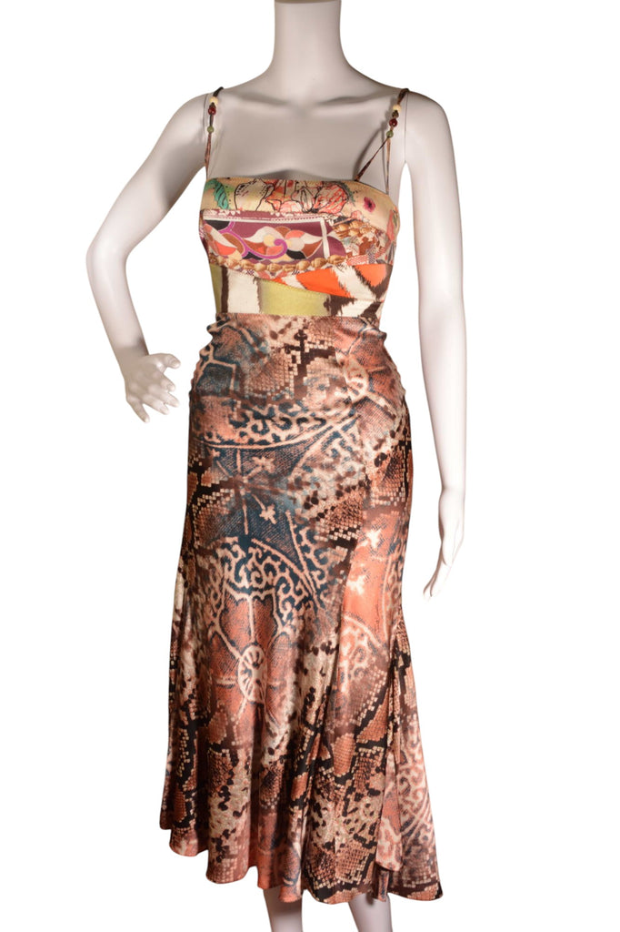 Roberto Cavalli Python Print Dress - irvrsbl