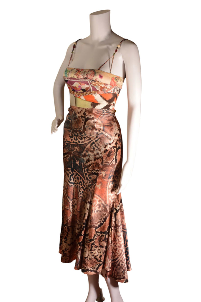 Roberto Cavalli Python Print Dress - irvrsbl