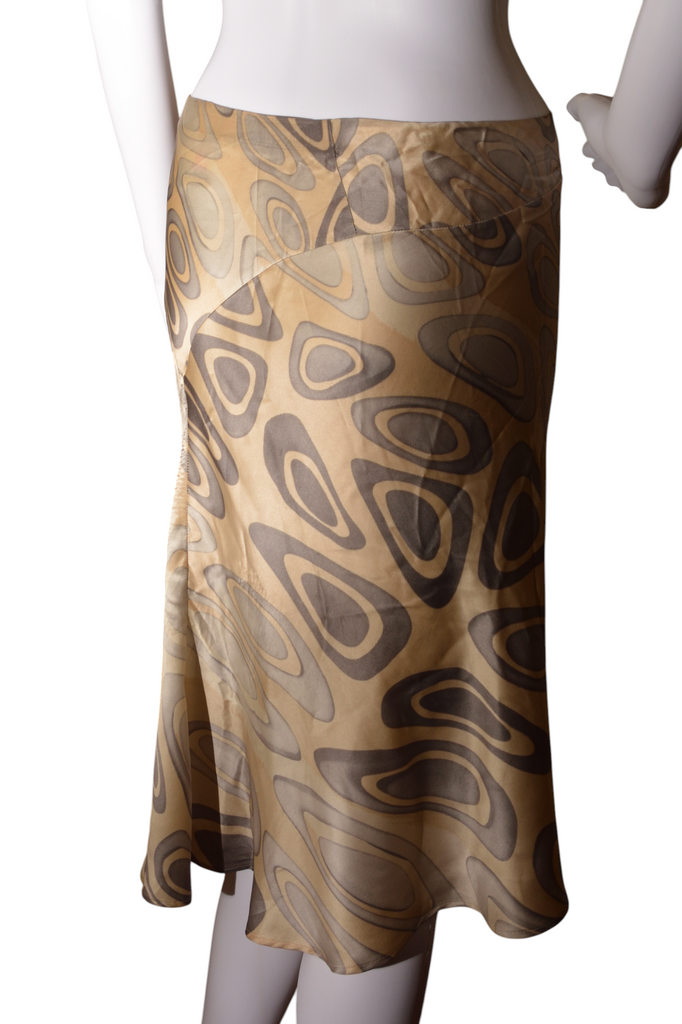 Roberto Cavalli Silk Abstract Print Skirt - irvrsbl