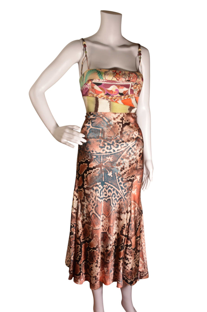 Roberto Cavalli Python Print Dress - irvrsbl